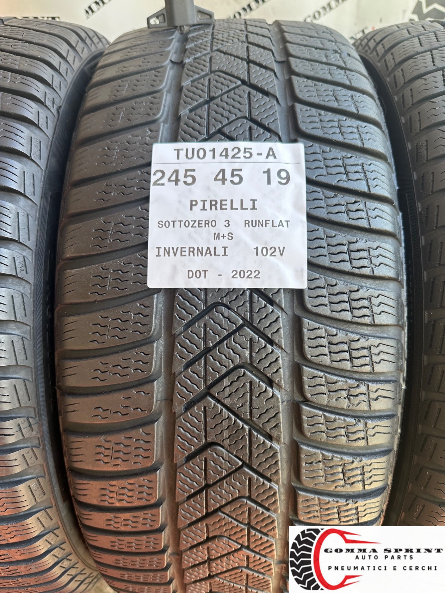 4 PNEUMATICI 245/45 275/40 R19 PIRELLI INVERNALI - immagine 2