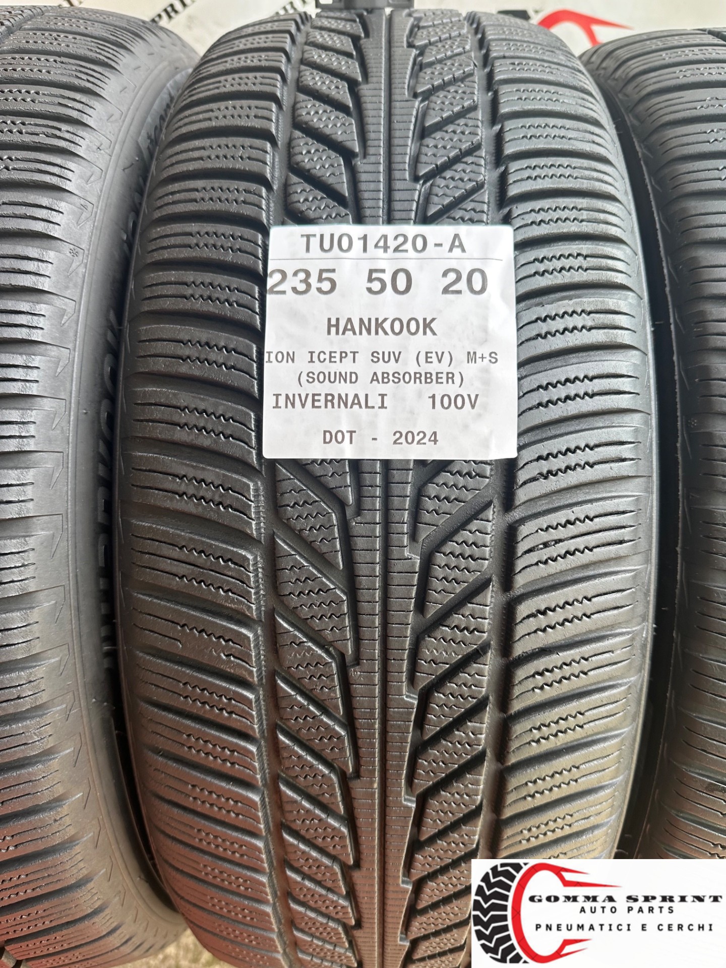 4 PNEUMATICI 235/50 255/45 R20 HANKOOK INVERNALI - immagine 2
