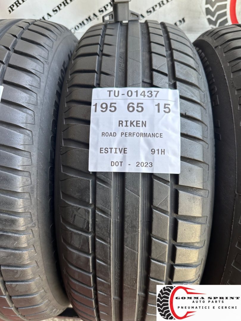 4 PNEUMATICI 195/65 R15 RIKEN ESTIVE 75% - immagine 2
