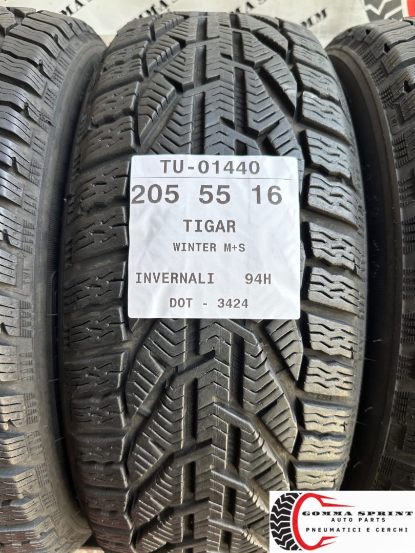 4 PNEUMATICI 205/55 R16 TIGAR INVERNALI SEMINUOVE - immagine 2