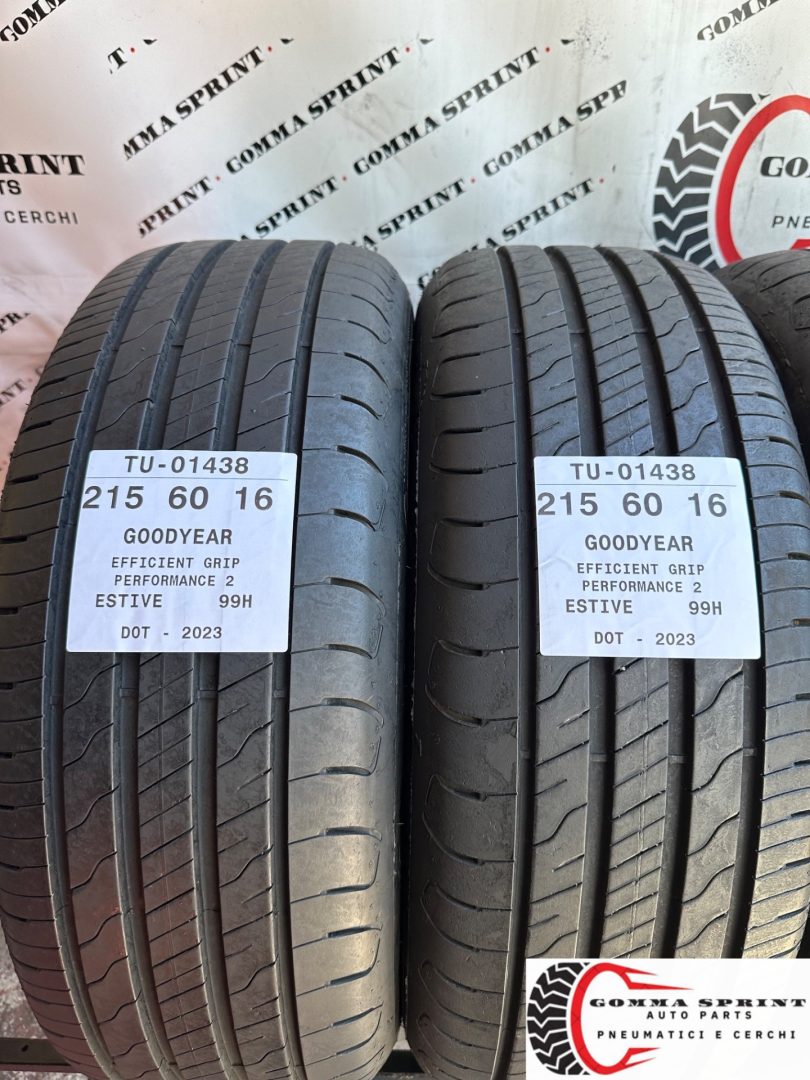 4 PNEUMATICI 215/60 R16 GOODYEAR ESTIVE 95% - immagine 3
