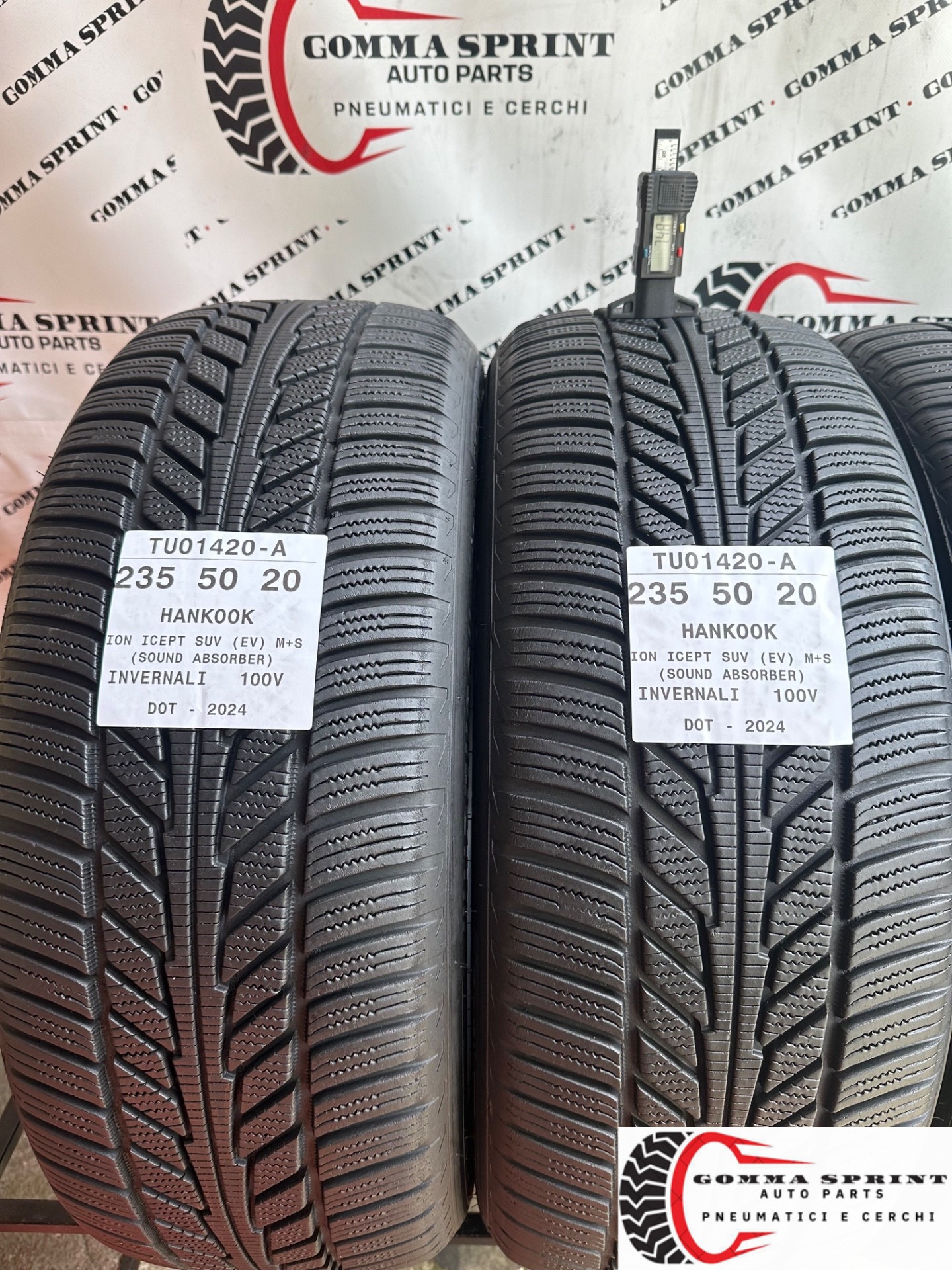 4 PNEUMATICI 235/50 255/45 R20 HANKOOK INVERNALI - immagine 3