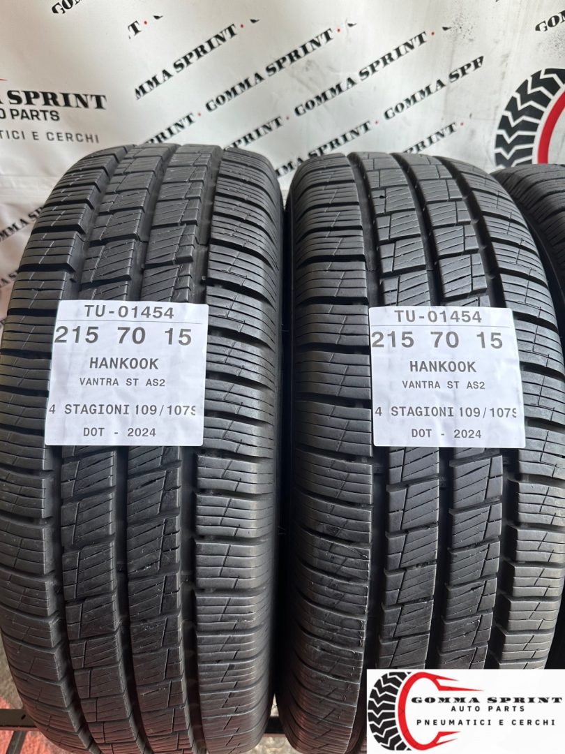 4 PNEUMATICI 215/70 R15C HANKOOK 4 STAGIONI 90% - immagine 3