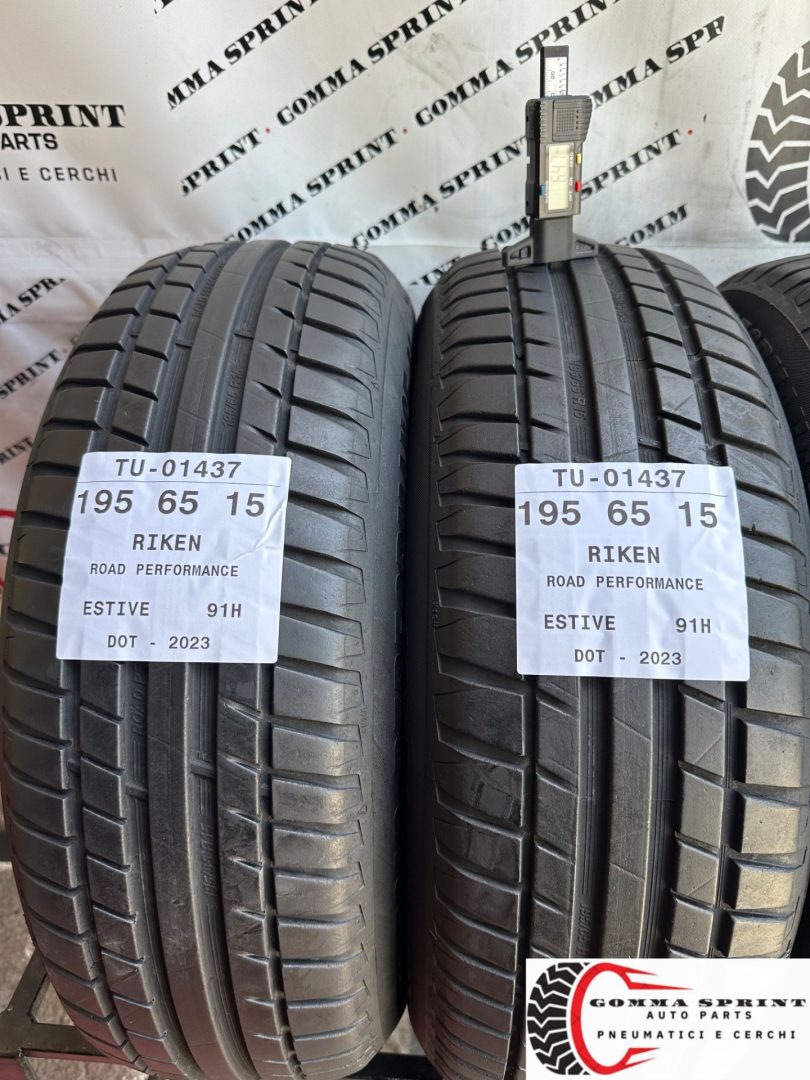 4 PNEUMATICI 195/65 R15 RIKEN ESTIVE 75% - immagine 3