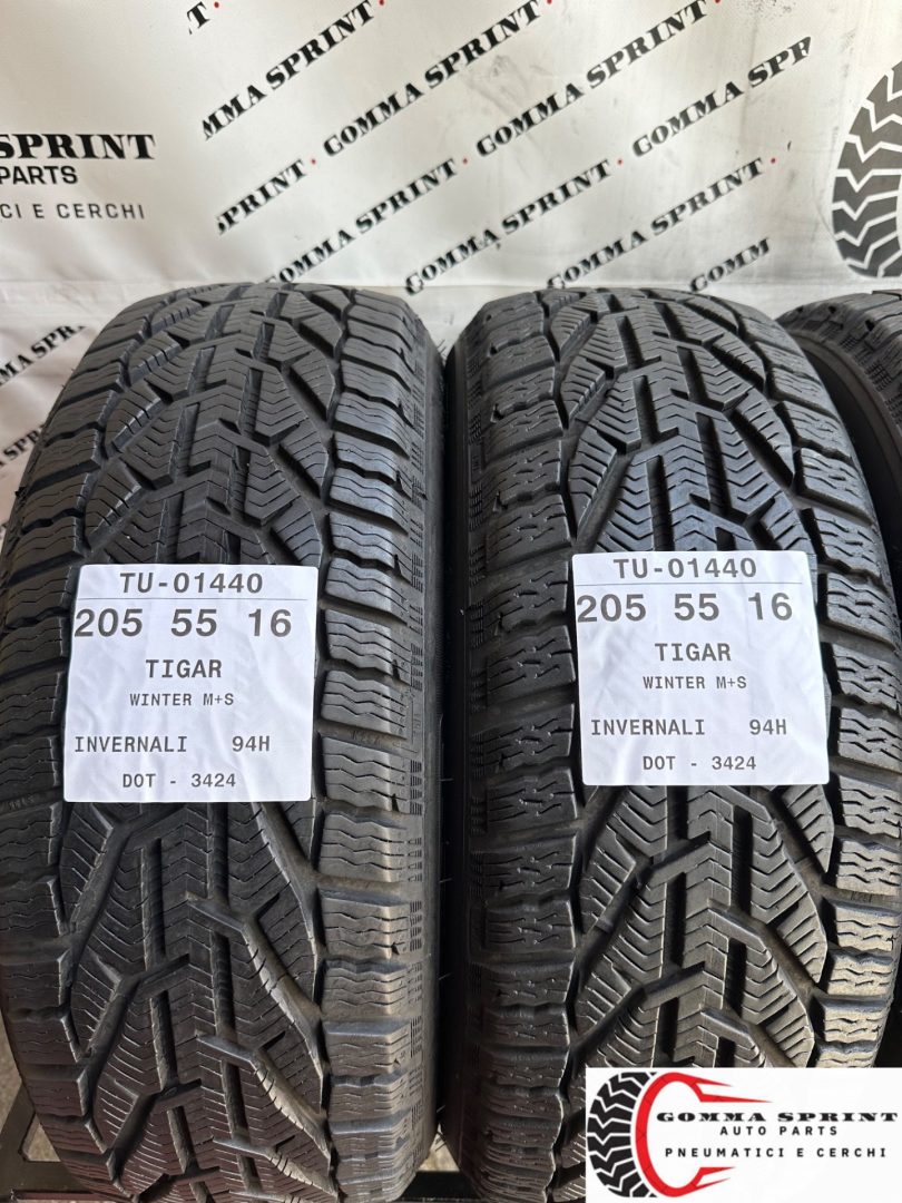 4 PNEUMATICI 205/55 R16 TIGAR INVERNALI SEMINUOVE - immagine 3