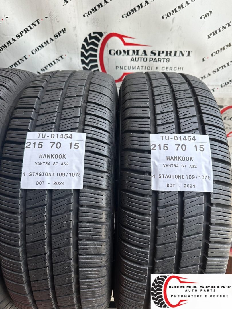 4 PNEUMATICI 215/70 R15C HANKOOK 4 STAGIONI 90% - immagine 4