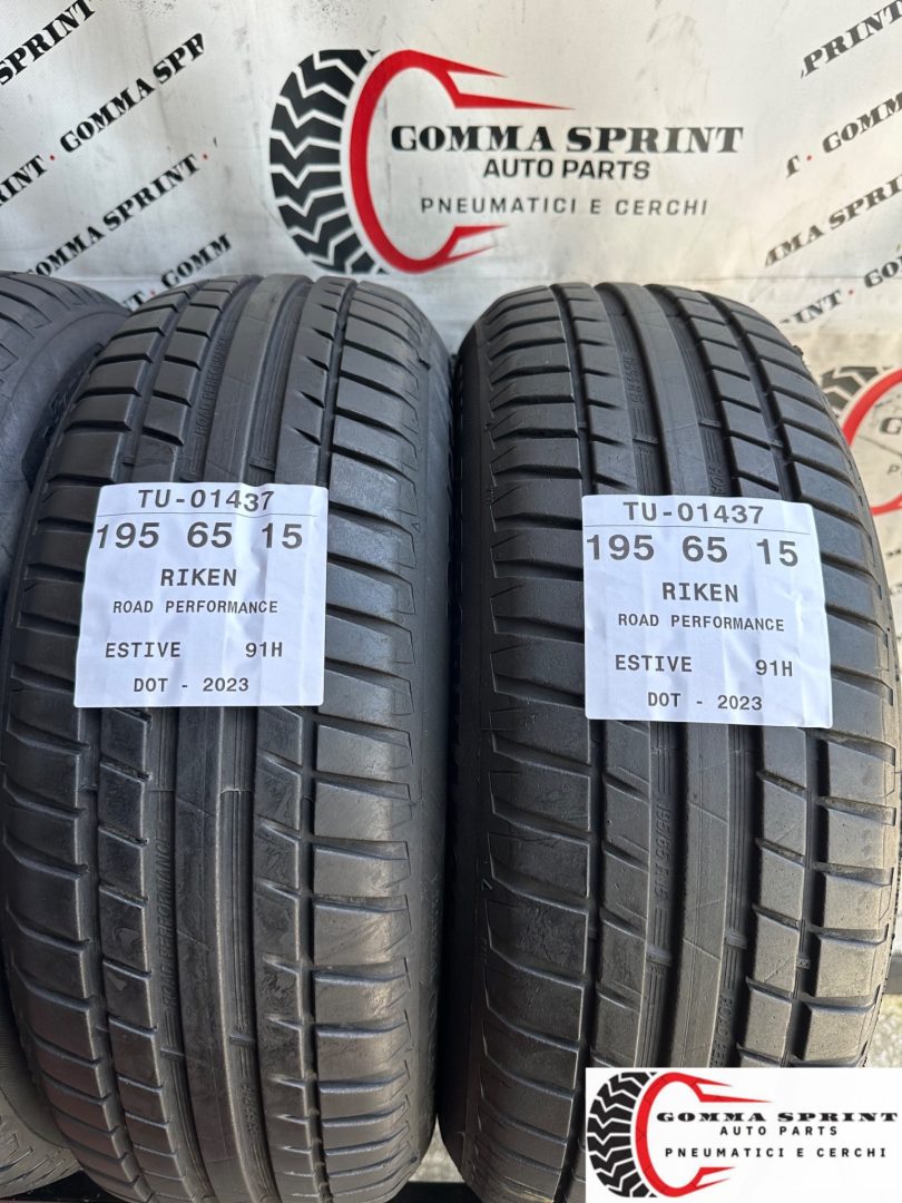4 PNEUMATICI 195/65 R15 RIKEN ESTIVE 75% - immagine 4
