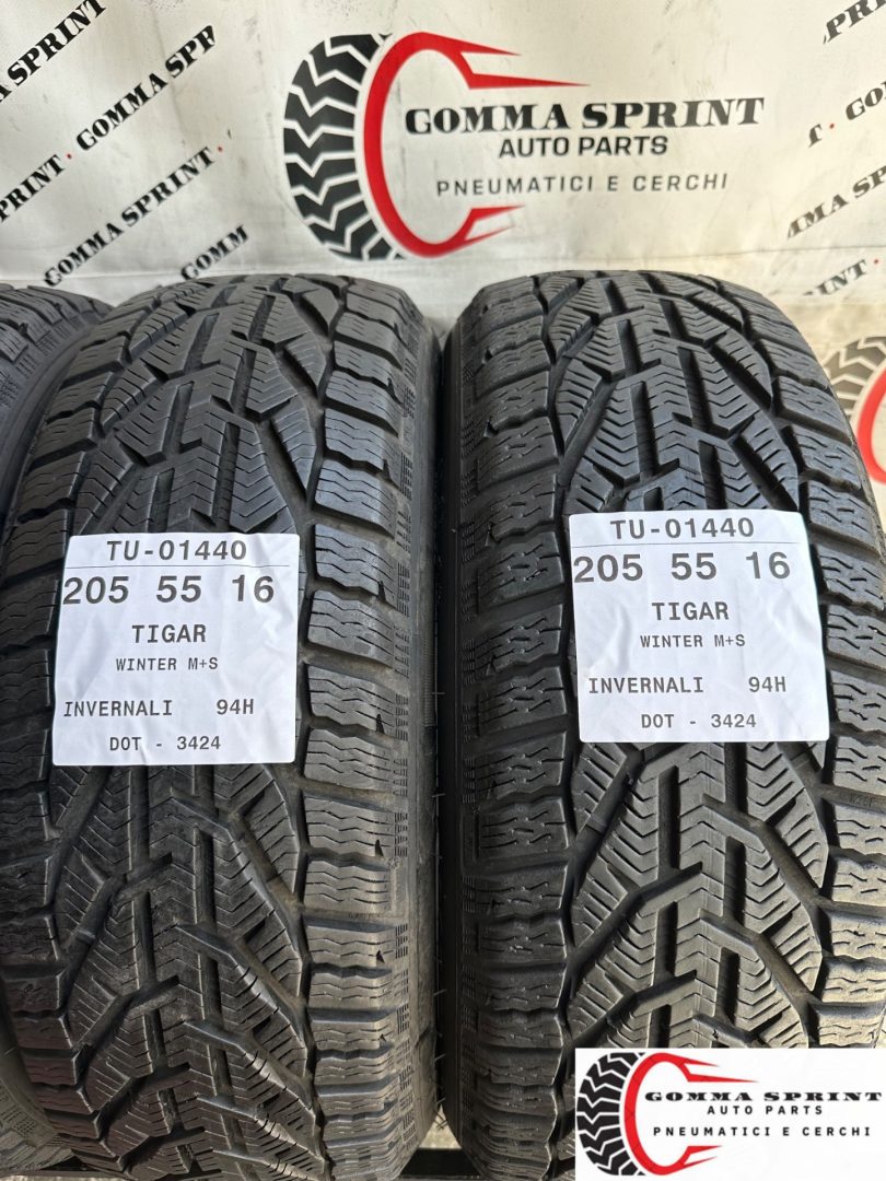 4 PNEUMATICI 205/55 R16 TIGAR INVERNALI SEMINUOVE - immagine 4
