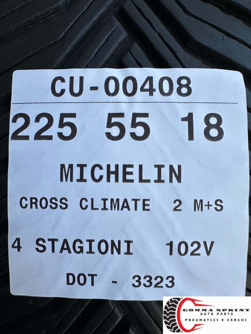 2 PNEUMATICI 225/55 R18 MICHELIN 4 STAGIONI 70% - immagine 5