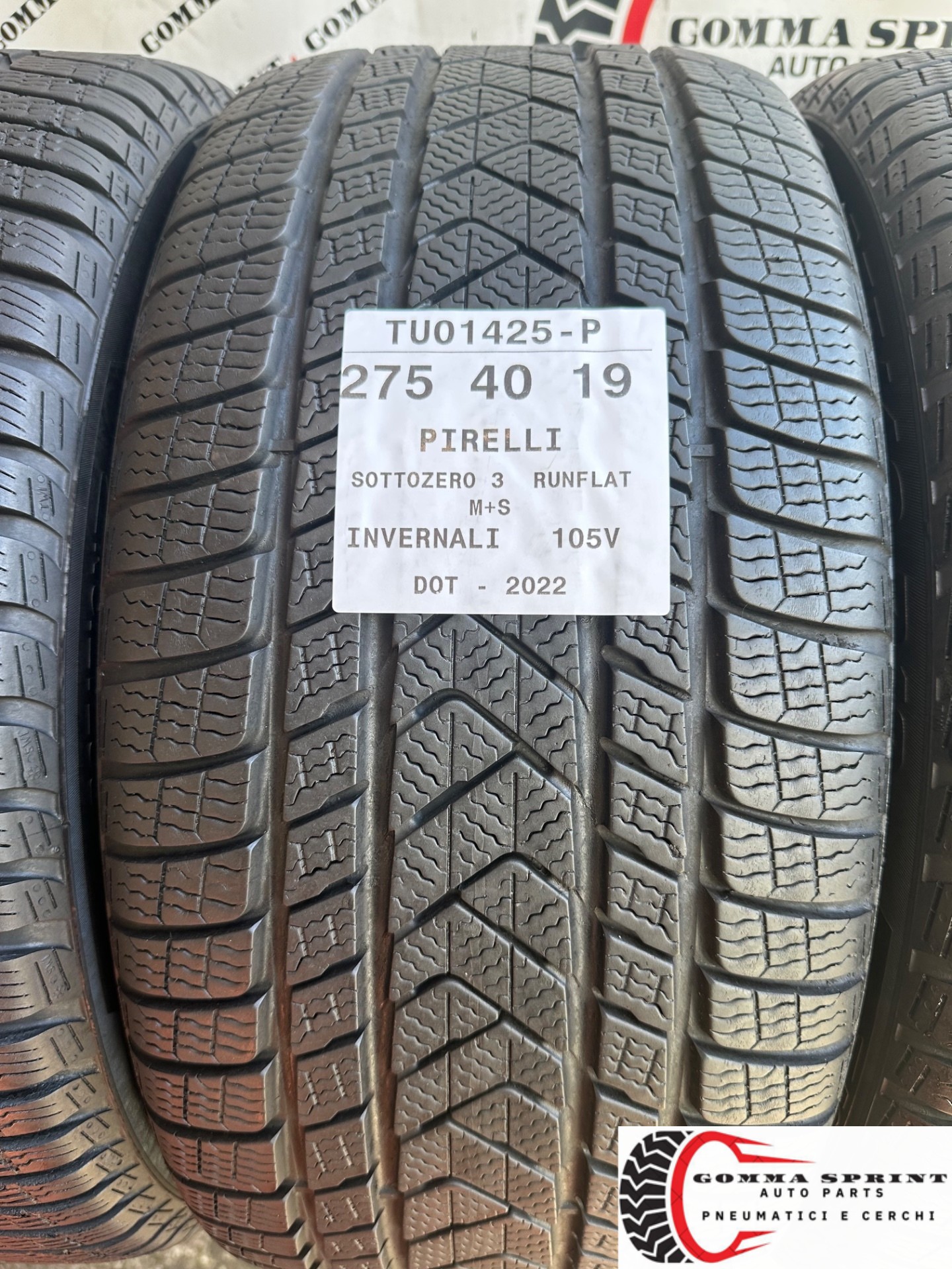 4 PNEUMATICI 245/45 275/40 R19 PIRELLI INVERNALI - immagine 5