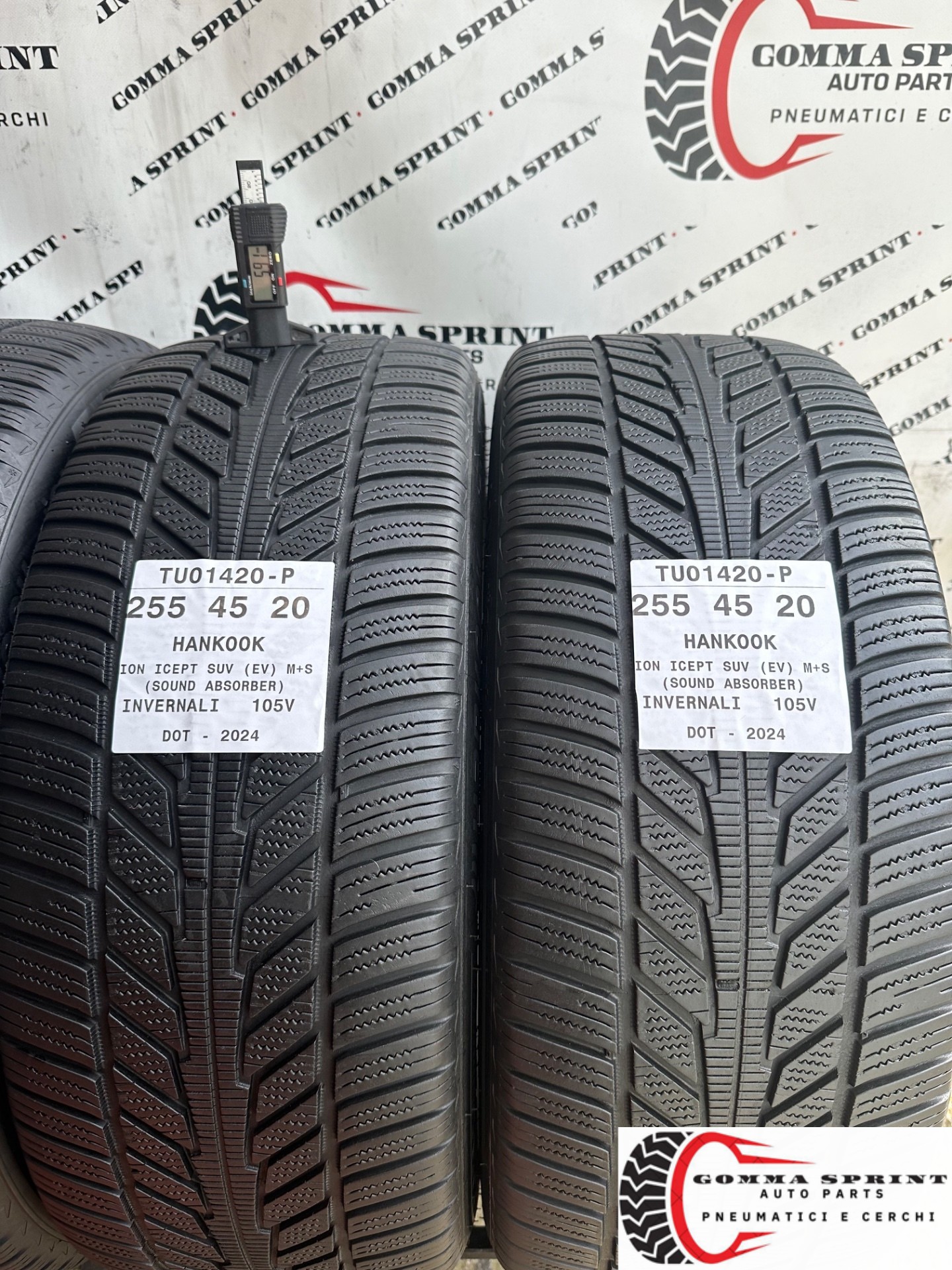 4 PNEUMATICI 235/50 255/45 R20 HANKOOK INVERNALI - immagine 5