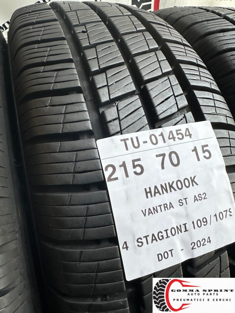 4 PNEUMATICI 215/70 R15C HANKOOK 4 STAGIONI 90% - immagine 5