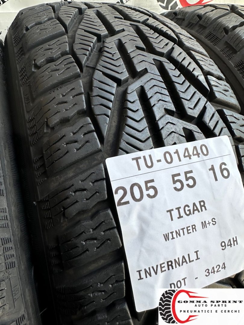 4 PNEUMATICI 205/55 R16 TIGAR INVERNALI SEMINUOVE - immagine 5