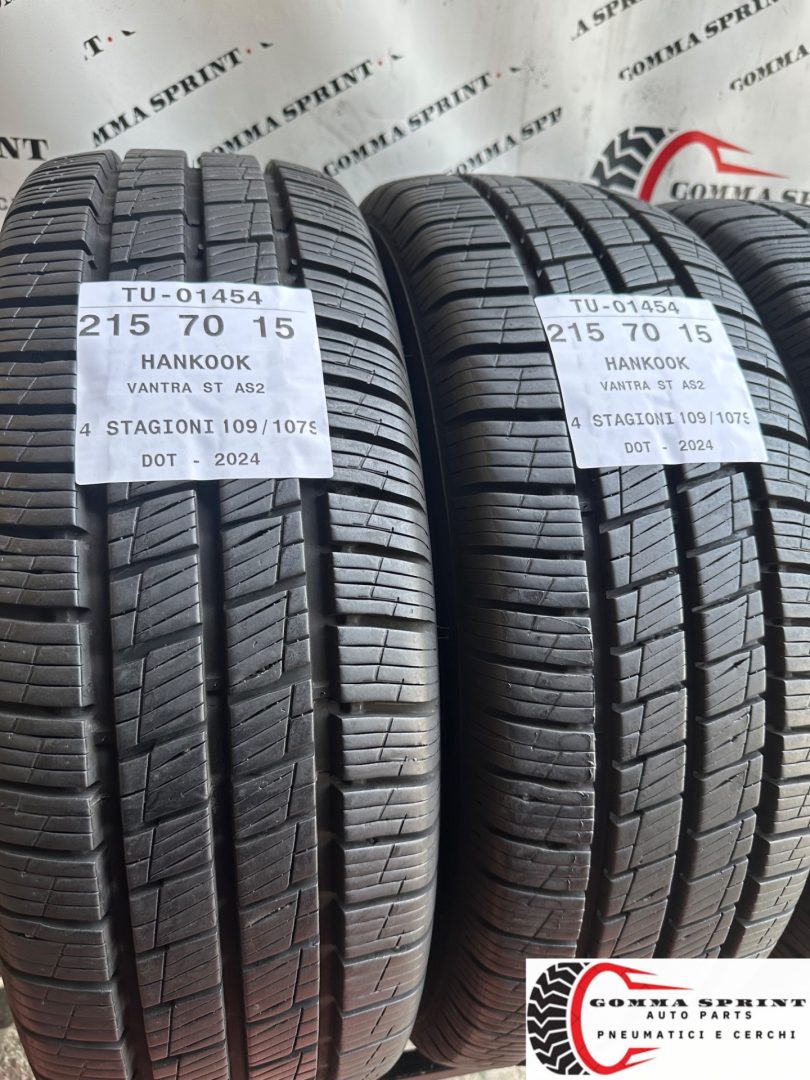 4 PNEUMATICI 215/70 R15C HANKOOK 4 STAGIONI 90% - immagine 6