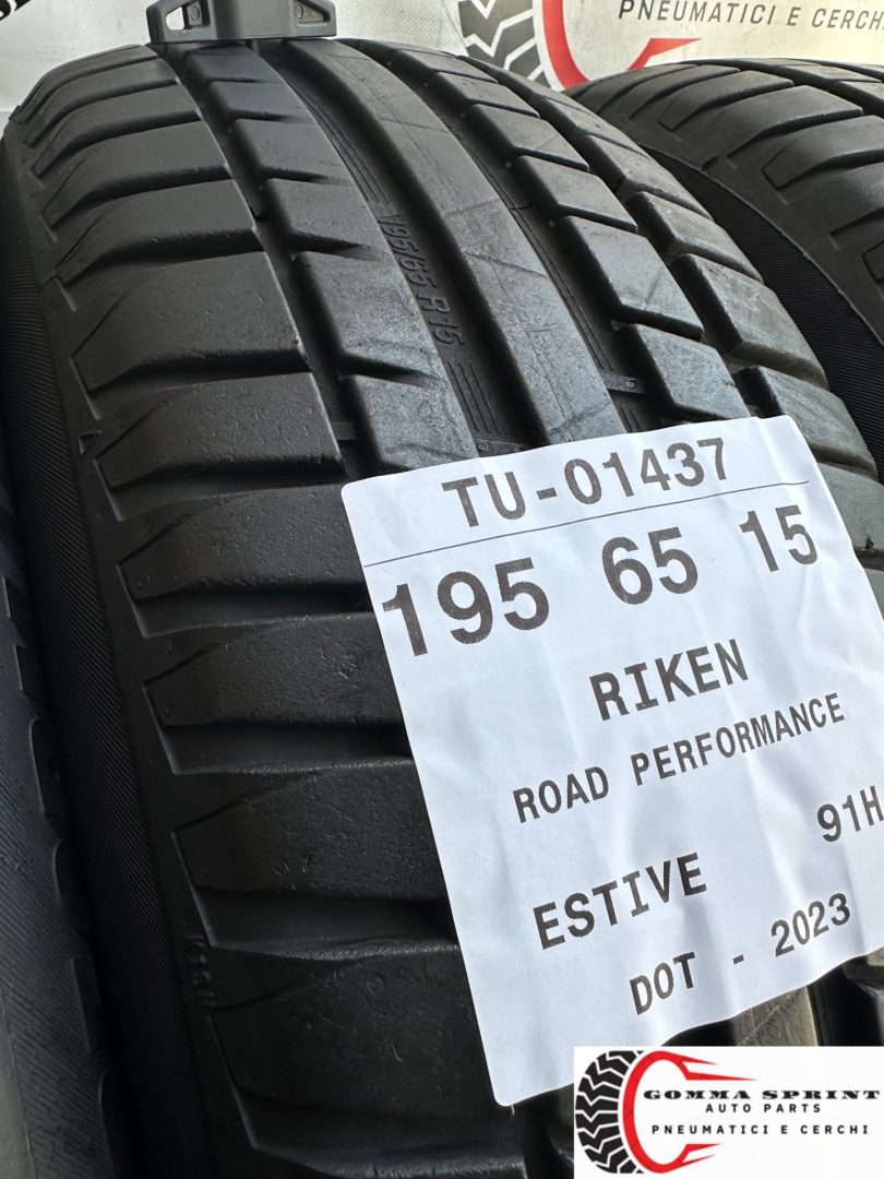 4 PNEUMATICI 195/65 R15 RIKEN ESTIVE 75% - immagine 6