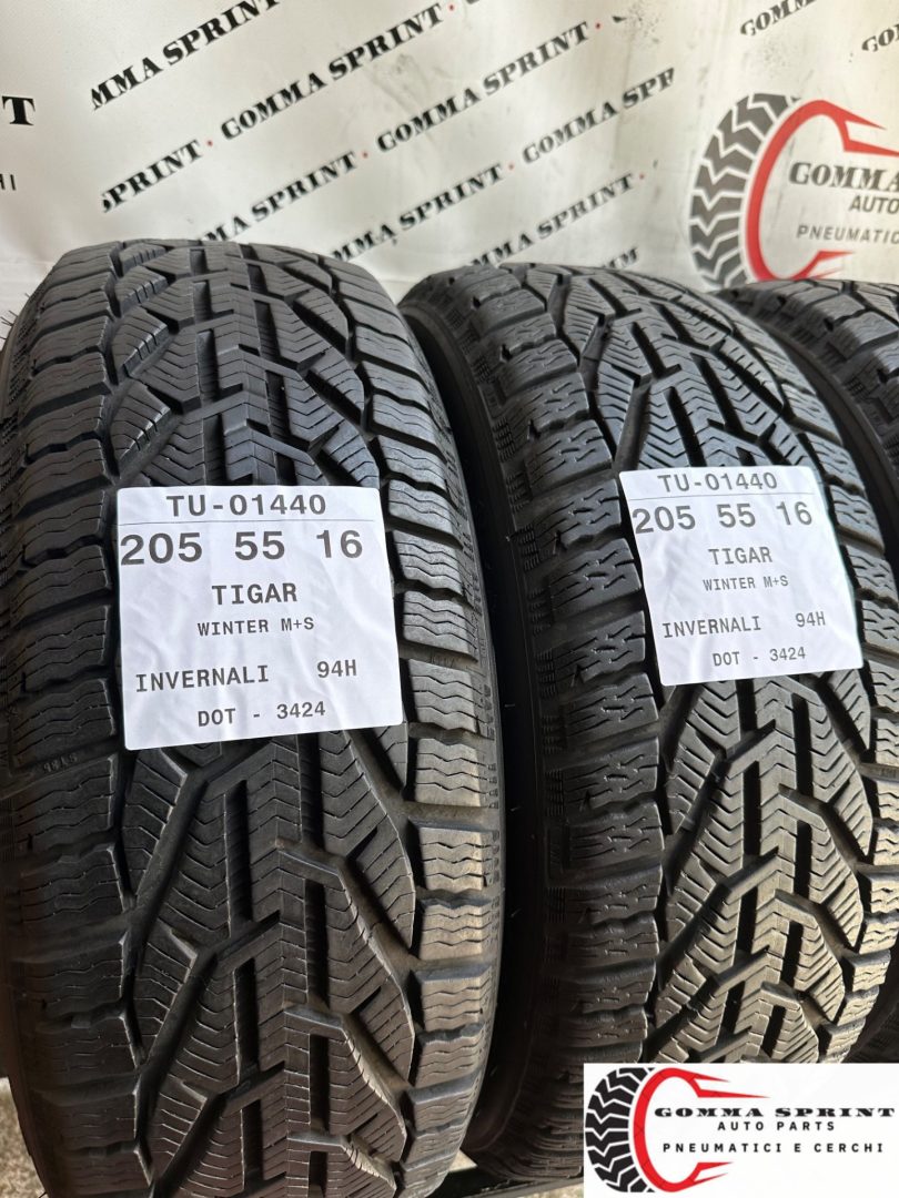 4 PNEUMATICI 205/55 R16 TIGAR INVERNALI SEMINUOVE - immagine 6
