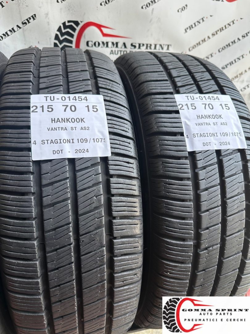 4 PNEUMATICI 215/70 R15C HANKOOK 4 STAGIONI 90% - immagine 7