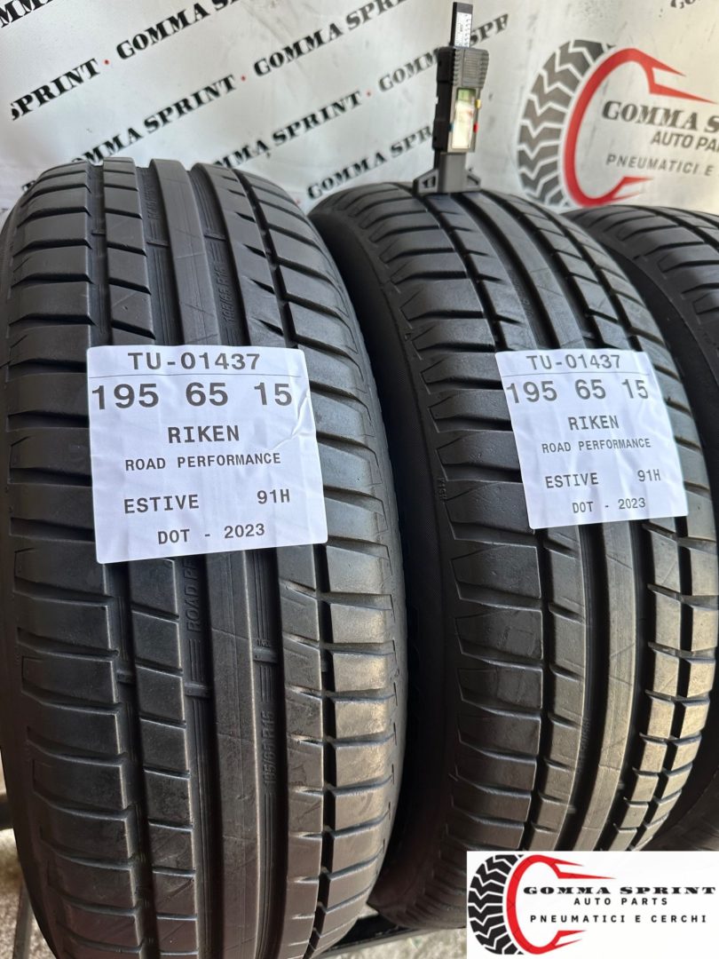 4 PNEUMATICI 195/65 R15 RIKEN ESTIVE 75% - immagine 7