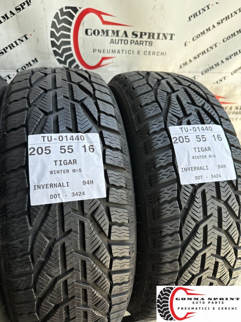 4 PNEUMATICI 205/55 R16 TIGAR INVERNALI SEMINUOVE - immagine 7