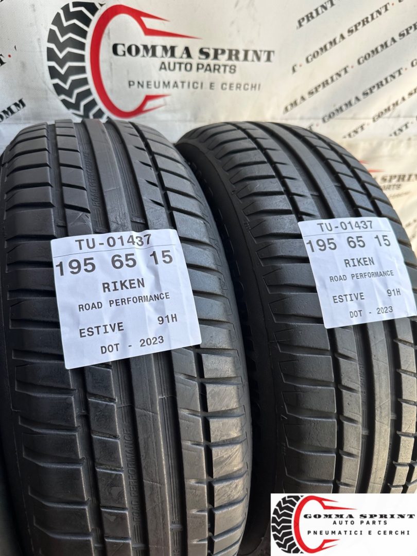 4 PNEUMATICI 195/65 R15 RIKEN ESTIVE 75% - immagine 8