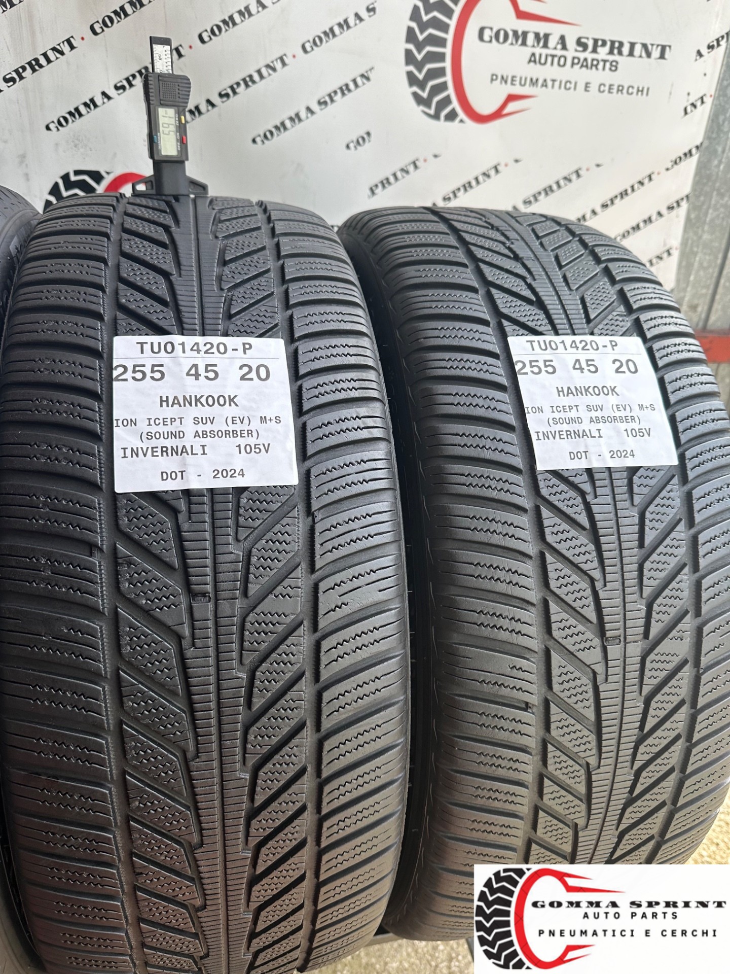 4 PNEUMATICI 235/50 255/45 R20 HANKOOK INVERNALI - immagine 9