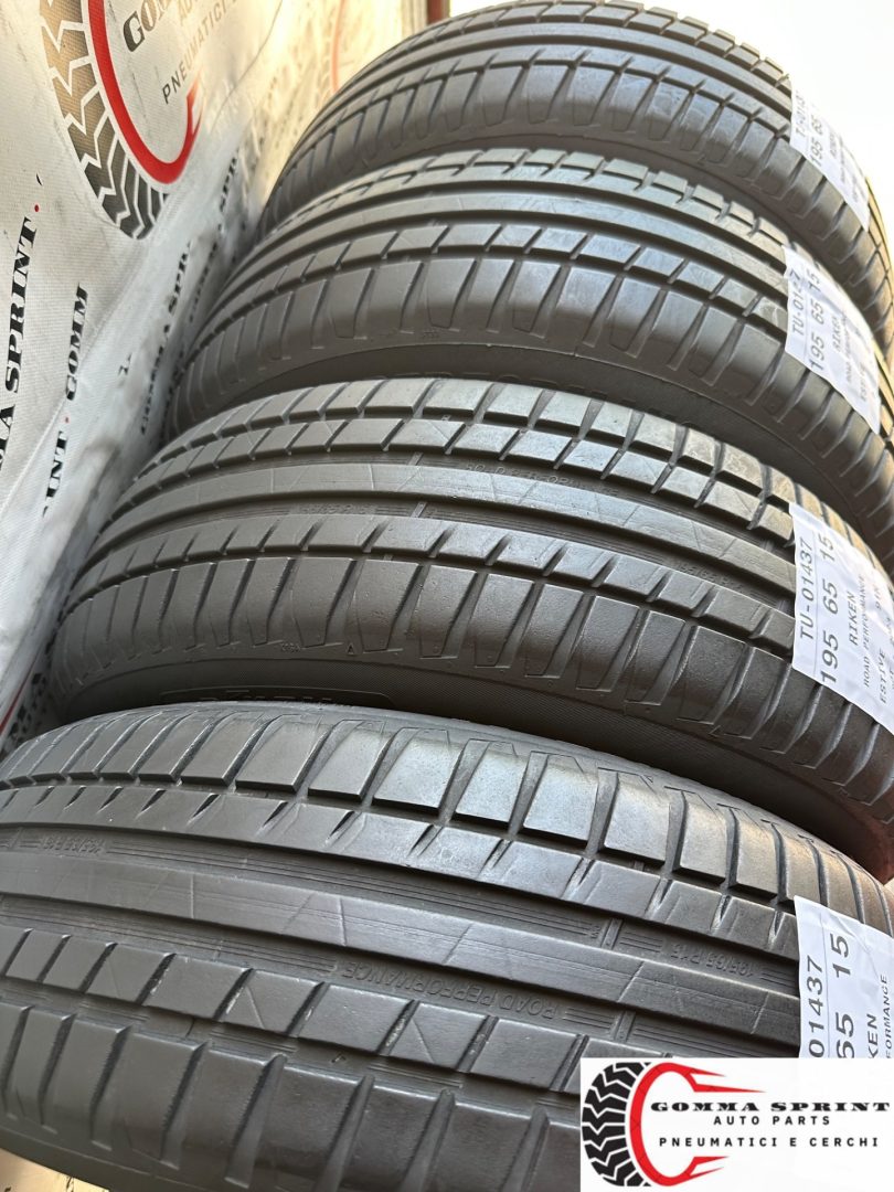 4 PNEUMATICI 195/65 R15 RIKEN ESTIVE 75% - immagine 9