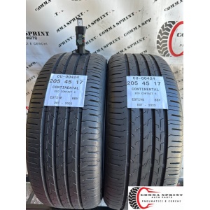2 PNEUMATICI 205/45 R17 CONTINENTAL ESTIVE