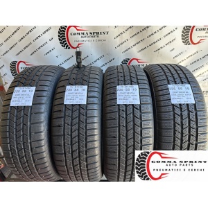 4 PNEUMATICI 235/55 R19 CONTINENTAL INVERNALI 90%