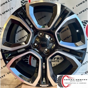 4 CERCHI IN LEGA ORIGINALI RAGGIO 18 JEEP NEW AVENGER NERO LUCIDO DIAMANTATO (PARI AL NUOVO)