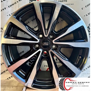 4 CERCHI IN LEGA ORIGINALI RAGGIO 18 FORD FOCUS KUGA NERO LUCIDO DIAMANTATO (PARI AL NUOVO)