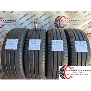 4 PNEUMATICI 195/60 R16C GOODYEAR ESTIVE 90%