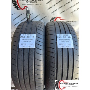 2 PNEUMATICI 235/55 R18 BRIDGESTONE ESTIVE