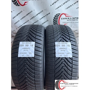2 PNEUMATICI 225/50 R18 LANDSAIL 4 STAGIONI SEMINUOVE