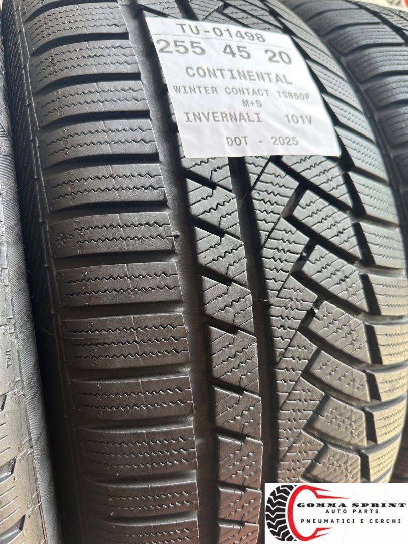 4 PNEUMATICI 255/45 R20 CONTINENTAL INVERNALI KM0 - immagine 10