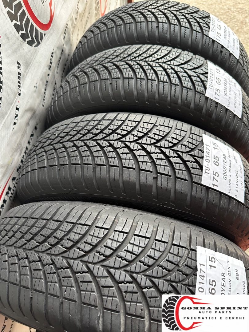 4 PNEUMATICI 175/65 R15 GOODYEAR 4 STAGIONI - immagine 10