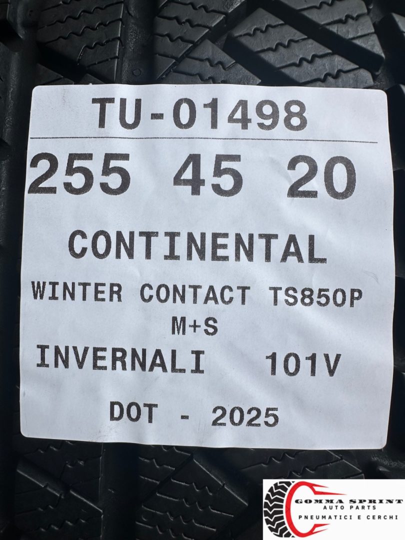 4 PNEUMATICI 255/45 R20 CONTINENTAL INVERNALI KM0 - immagine 11