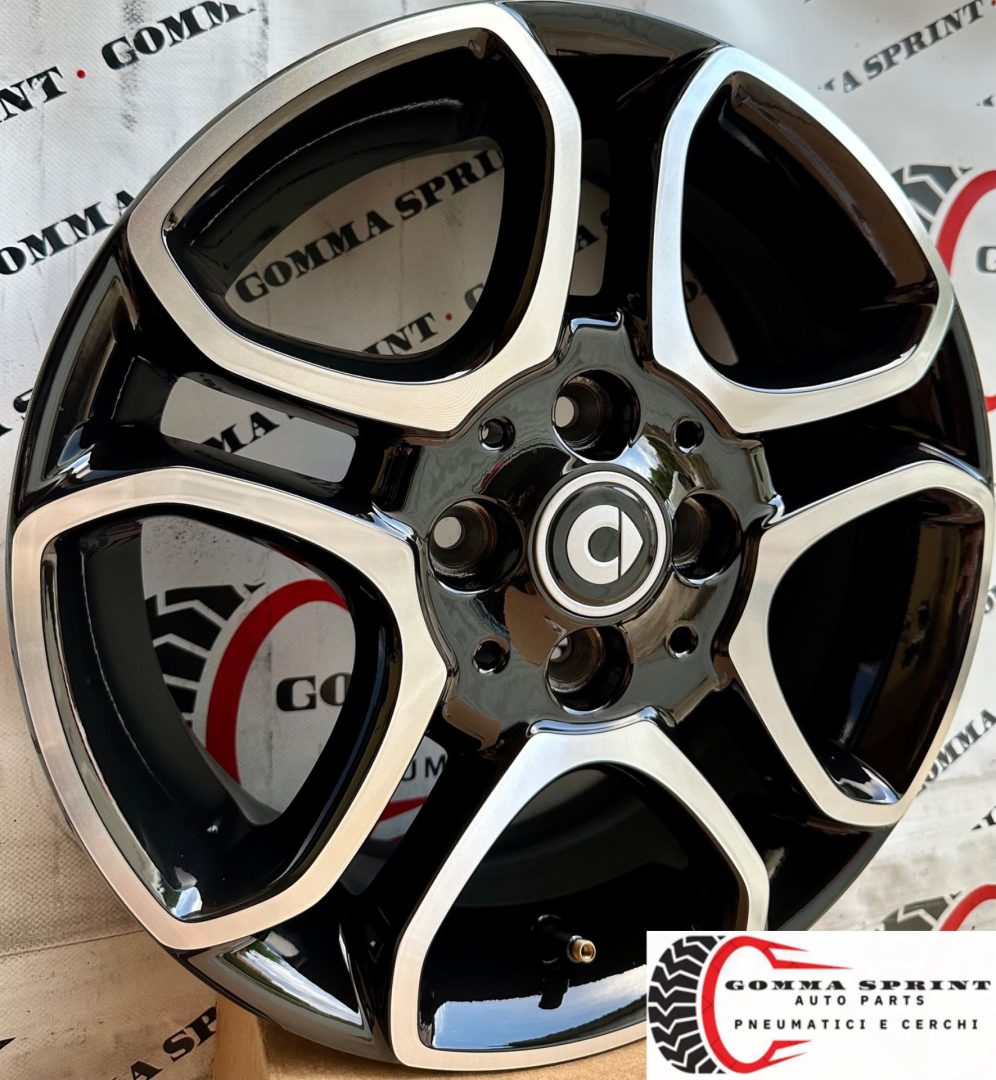 4 CERCHI IN LEGA ORIGINALI RAGGIO 15 SMART FORTWO - immagine 2