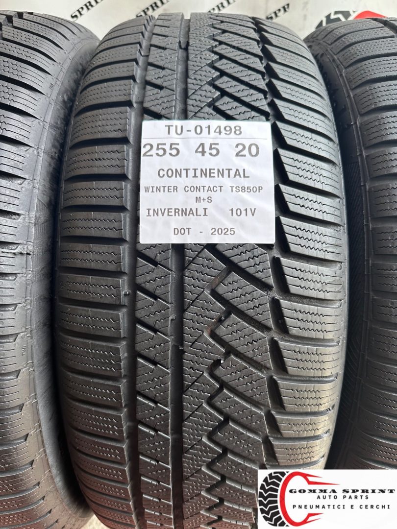 4 PNEUMATICI 255/45 R20 CONTINENTAL INVERNALI KM0 - immagine 2