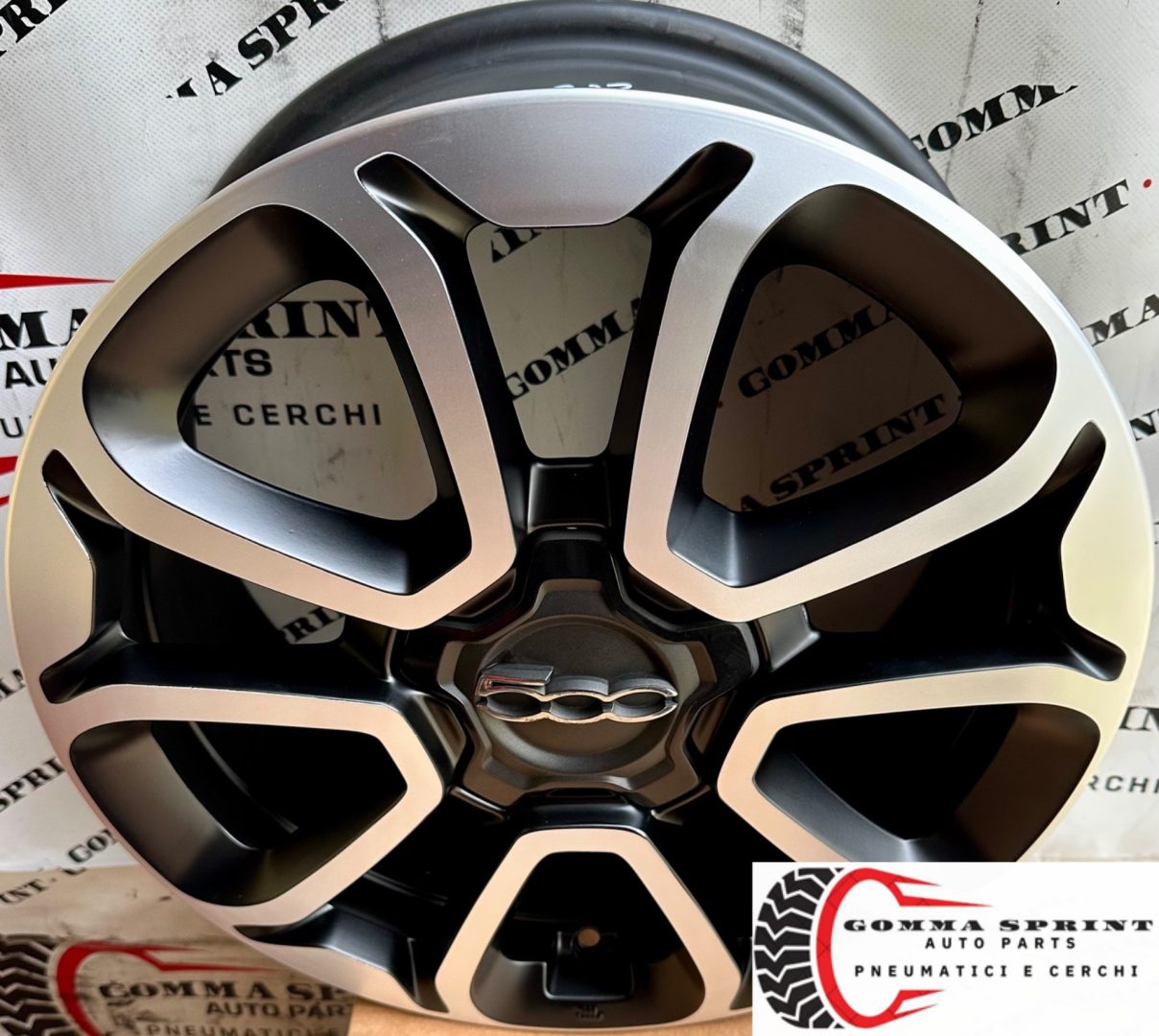 4 CERCHI IN LEGA ORIGINALI RAGGIO 16 FIAT 500X NERO OPACO DIAMANTATO (PARI AL NUOVO) - immagine 3