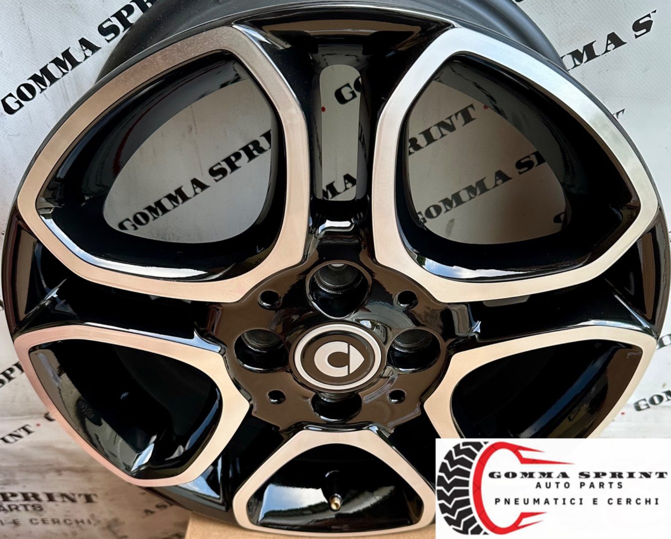 4 CERCHI IN LEGA ORIGINALI RAGGIO 15 SMART FORTWO - immagine 3