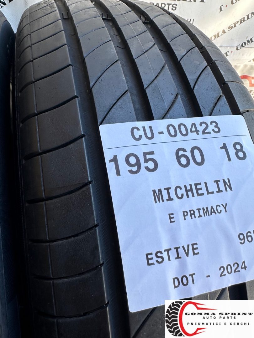 2 PNEUMATICI 195/60 R18 MICHELIN ESTIVE 80% - immagine 3