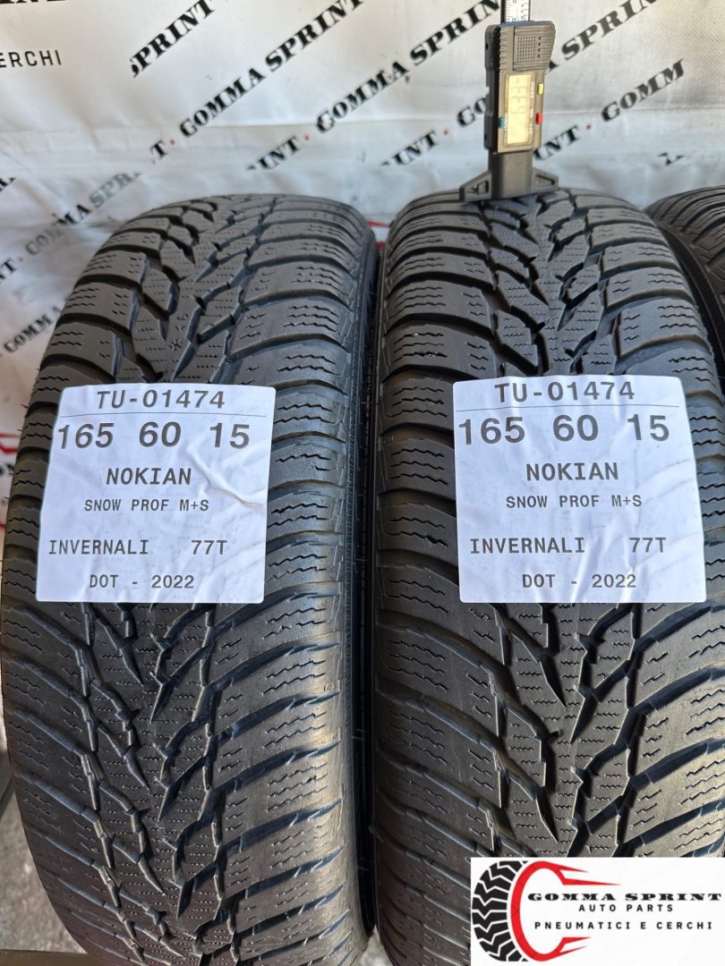 4 PNEUMATICI 165/60 R15 NOKIAN INVERNALI 75% - immagine 3
