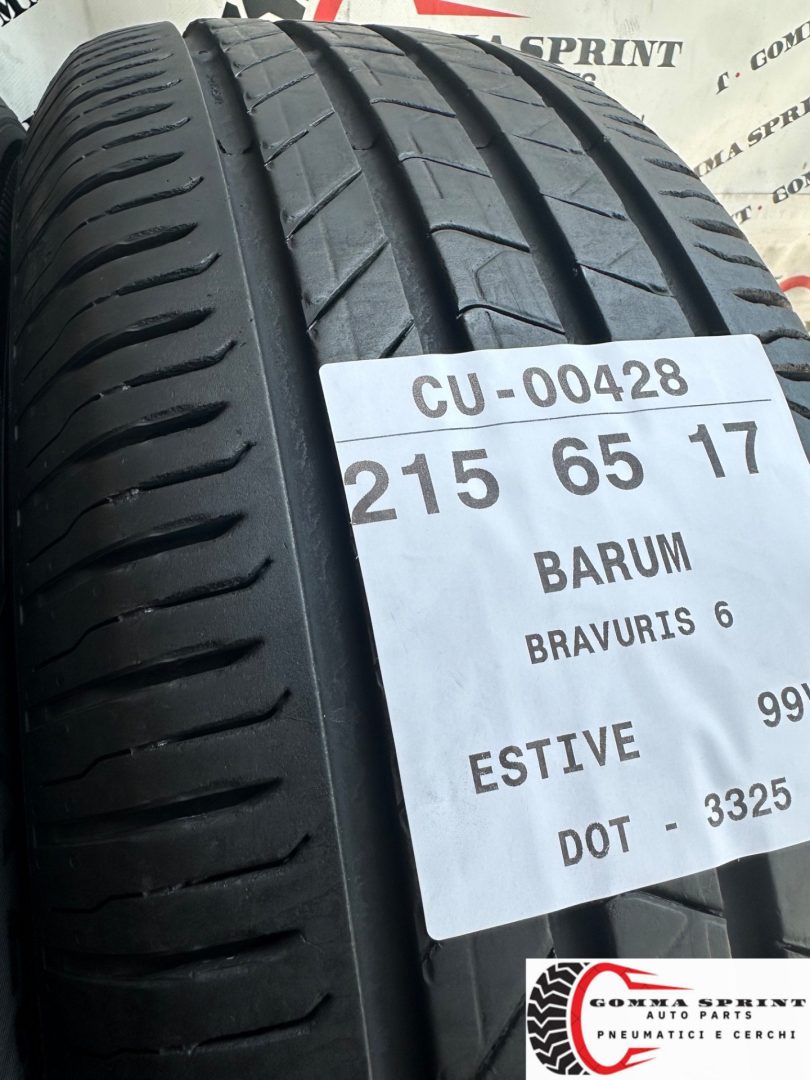 2 PNEUMATICI 215/65 R17 BARUM ESTIVE 85% - immagine 3