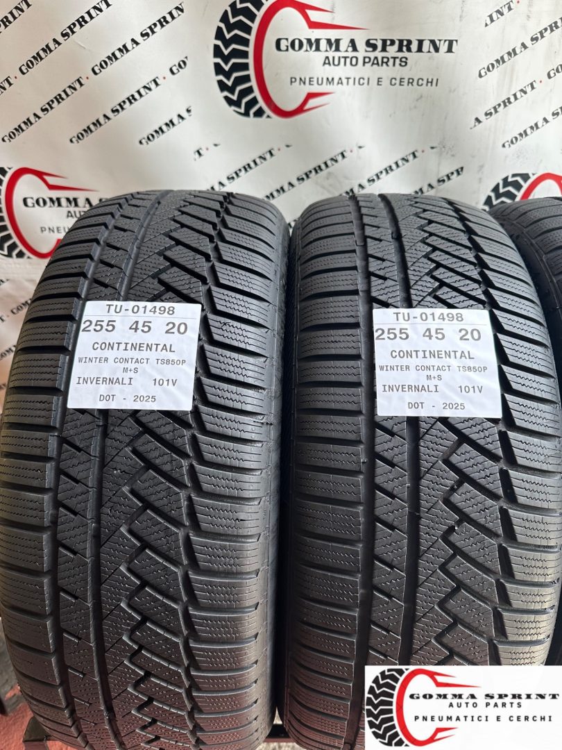 4 PNEUMATICI 255/45 R20 CONTINENTAL INVERNALI KM0 - immagine 3