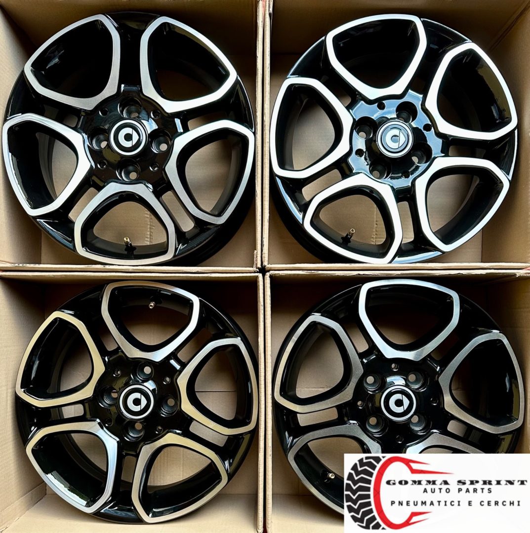 4 CERCHI IN LEGA ORIGINALI RAGGIO 15 SMART FORTWO - immagine 4