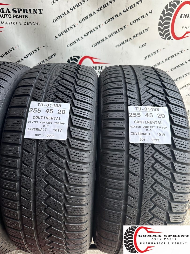 4 PNEUMATICI 255/45 R20 CONTINENTAL INVERNALI KM0 - immagine 4