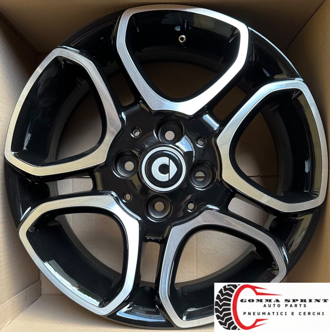 4 CERCHI IN LEGA ORIGINALI RAGGIO 15 SMART FORTWO - immagine 5