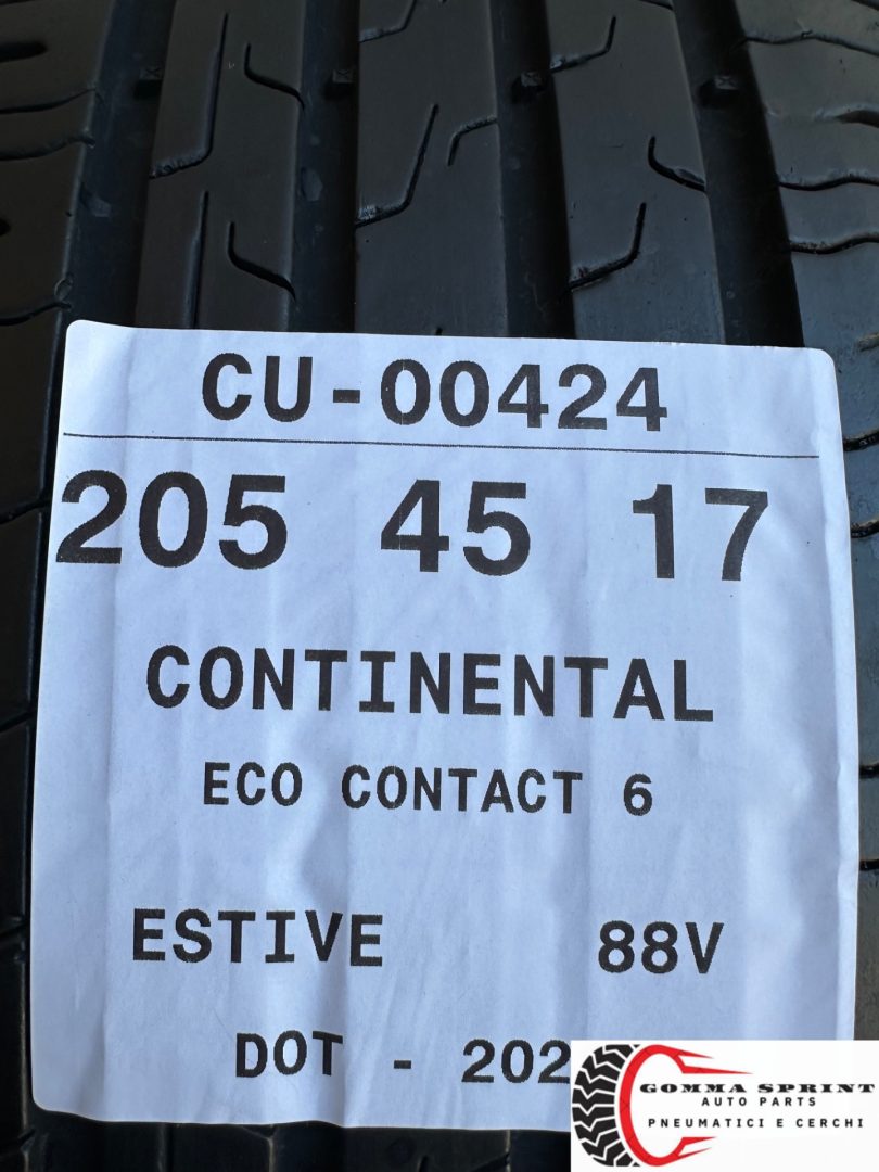 2 PNEUMATICI 205/45 R17 CONTINENTAL ESTIVE - immagine 5