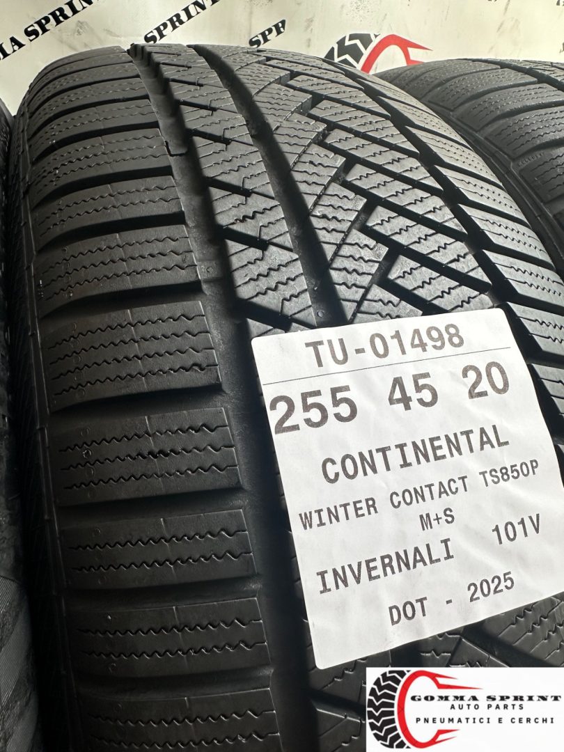 4 PNEUMATICI 255/45 R20 CONTINENTAL INVERNALI KM0 - immagine 5