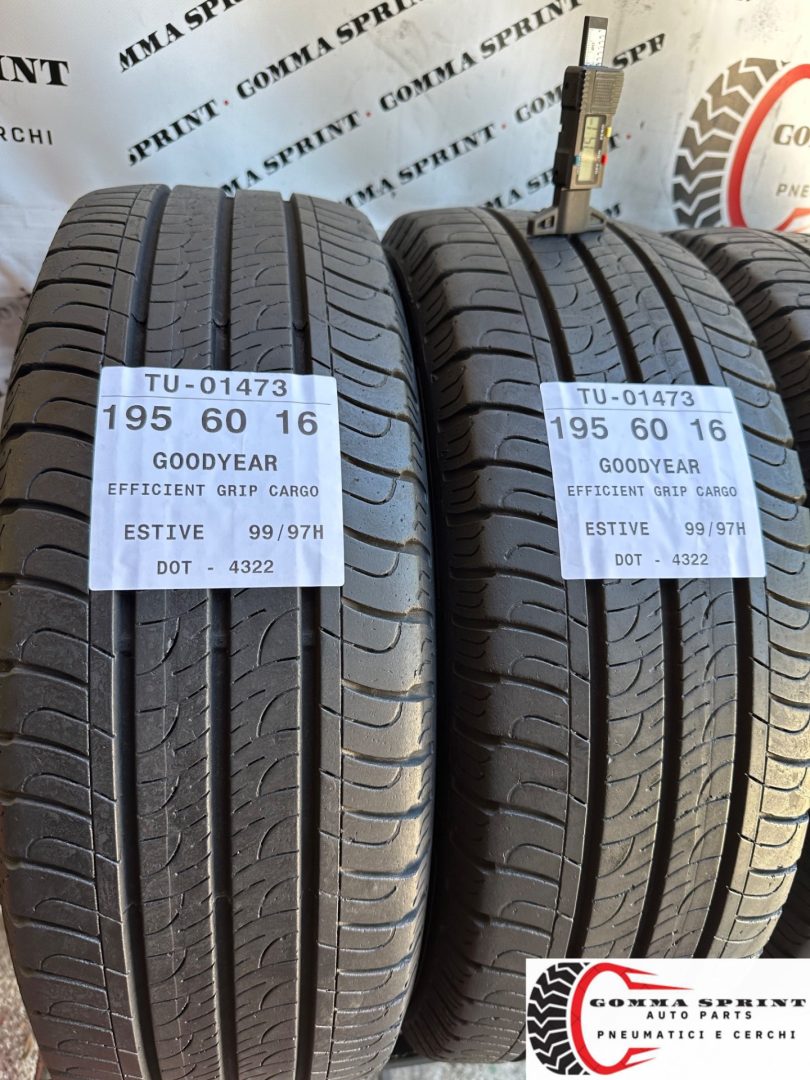 4 PNEUMATICI 195/60 R16C GOODYEAR ESTIVE 90% - immagine 6